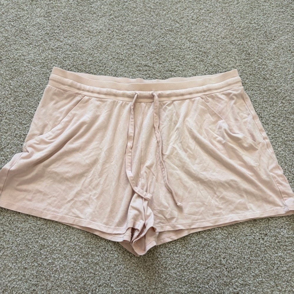 Tommy John Sleep Shorts Womens L Baby Pink Modal Soft Cozy Lounge